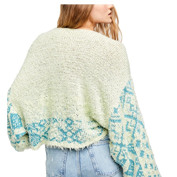 NWOT FREE PEOPLE Sugar Mountain Long Sleeve Pullover Sweater Size Large - Picture 2 of 9